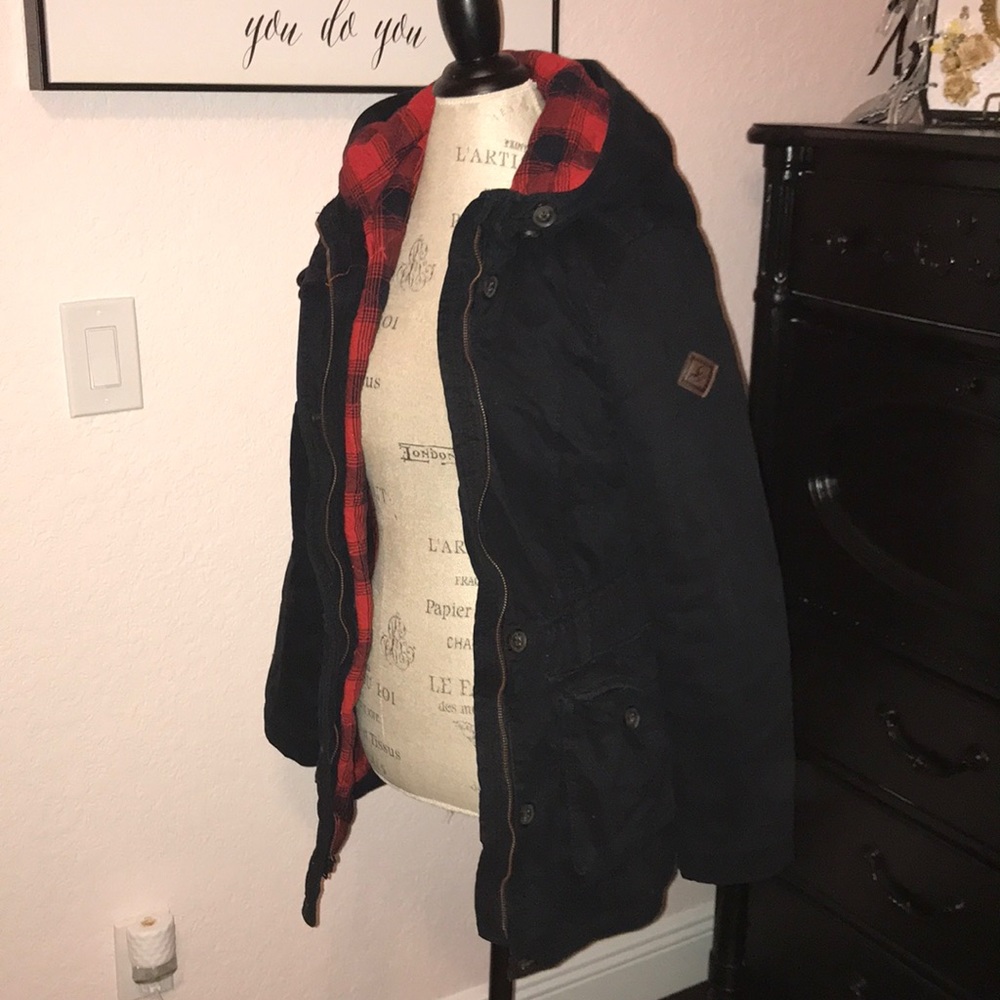 Black Hollister winter coat
